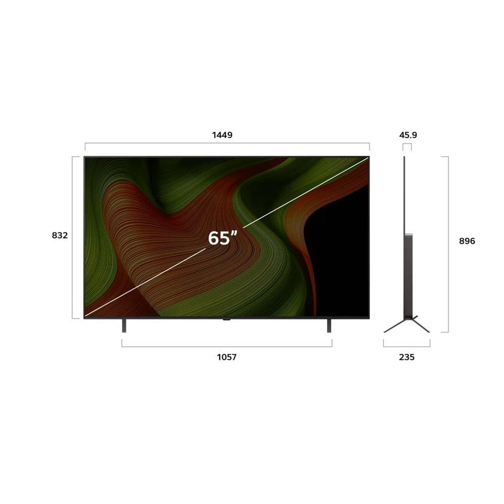 LG OLEDB56 65 inç 165 cm 4K OLED Smart TV Sihirli Kumanda webOS25,Uydulu 4