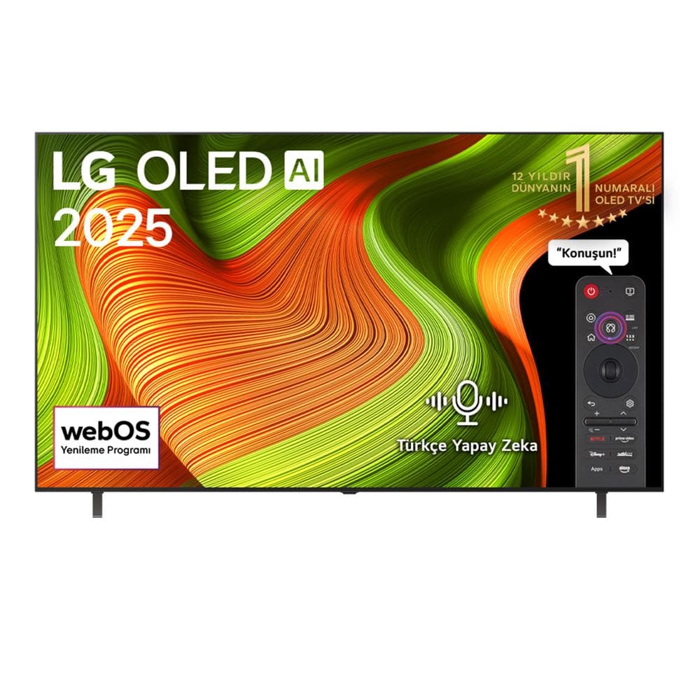 LG OLEDB56 65 inç 165 cm 4K OLED Smart TV Sihirli Kumanda webOS25,Uydulu
