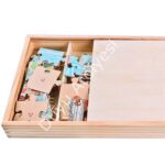 Ahşap Tahta Puzzle İnşaat Araçları Modeli 4 Lü - Görsel 3