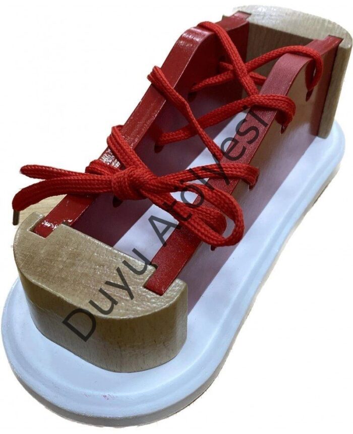 Ayakkabı Bağlama Ahşap Set - Görsel 1