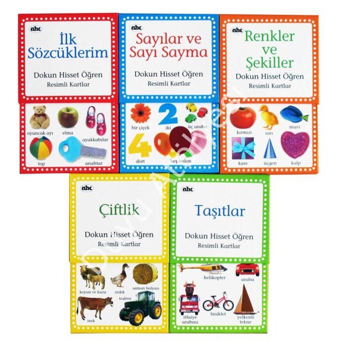 Dokun Hisset Öğren Resimli Kartlar Seti - Görsel 1