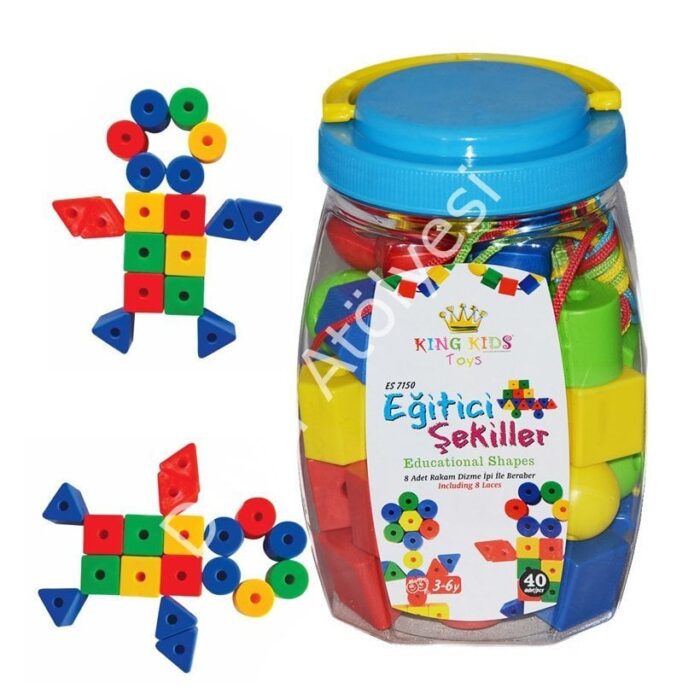 İpe Boncuk Geçirme Oyunu Büyük Boy - Görsel 1