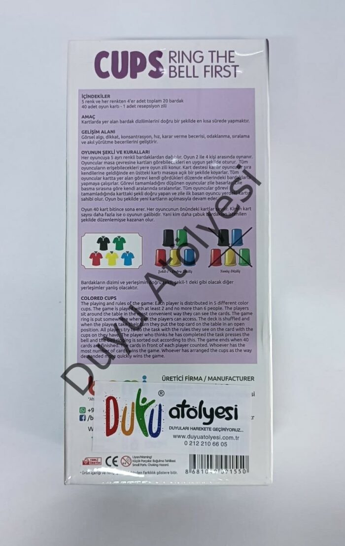 Hızlı Bardaklar Oyunu Smart Cups - Görsel 3