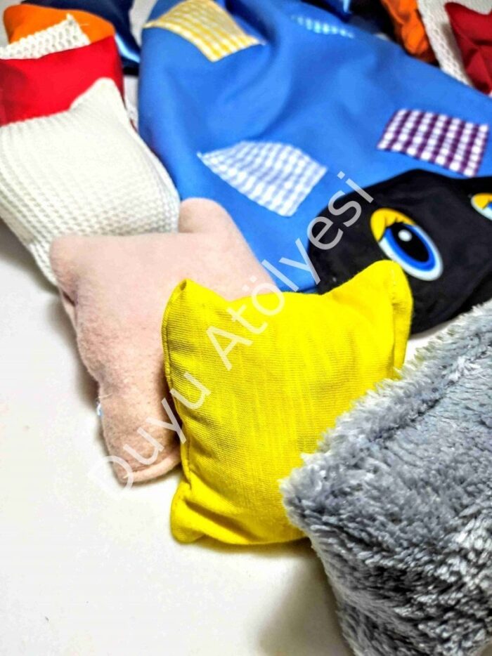 Doku Şekil Eşleme Kumaş Kartları - Görsel 2