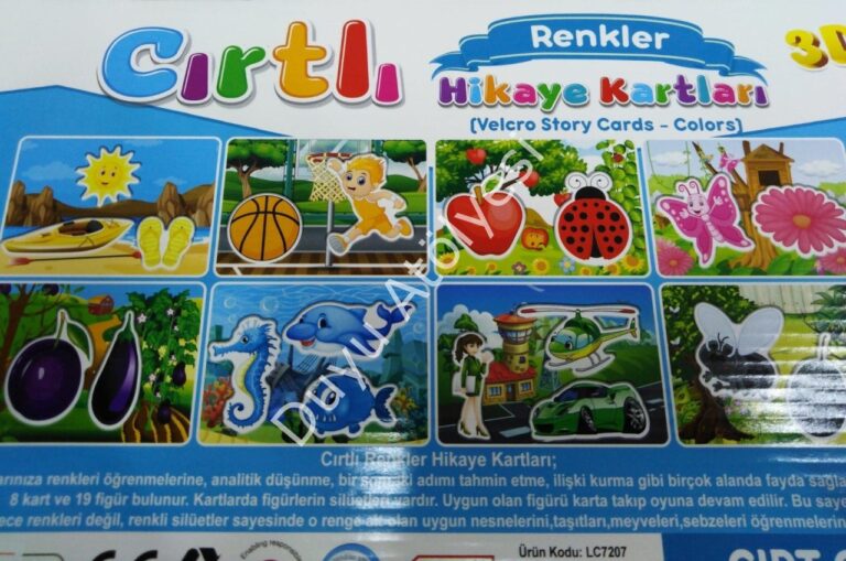 Cırtlı Hikaye Kartları Renkler - Görsel 3