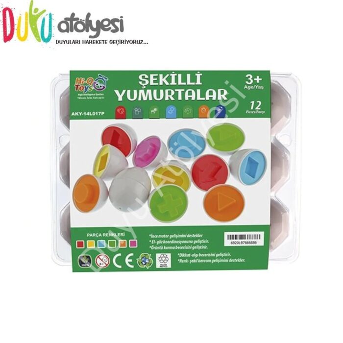 Geometrik Şekilli Yumurtalar 12 Parça - Görsel 1