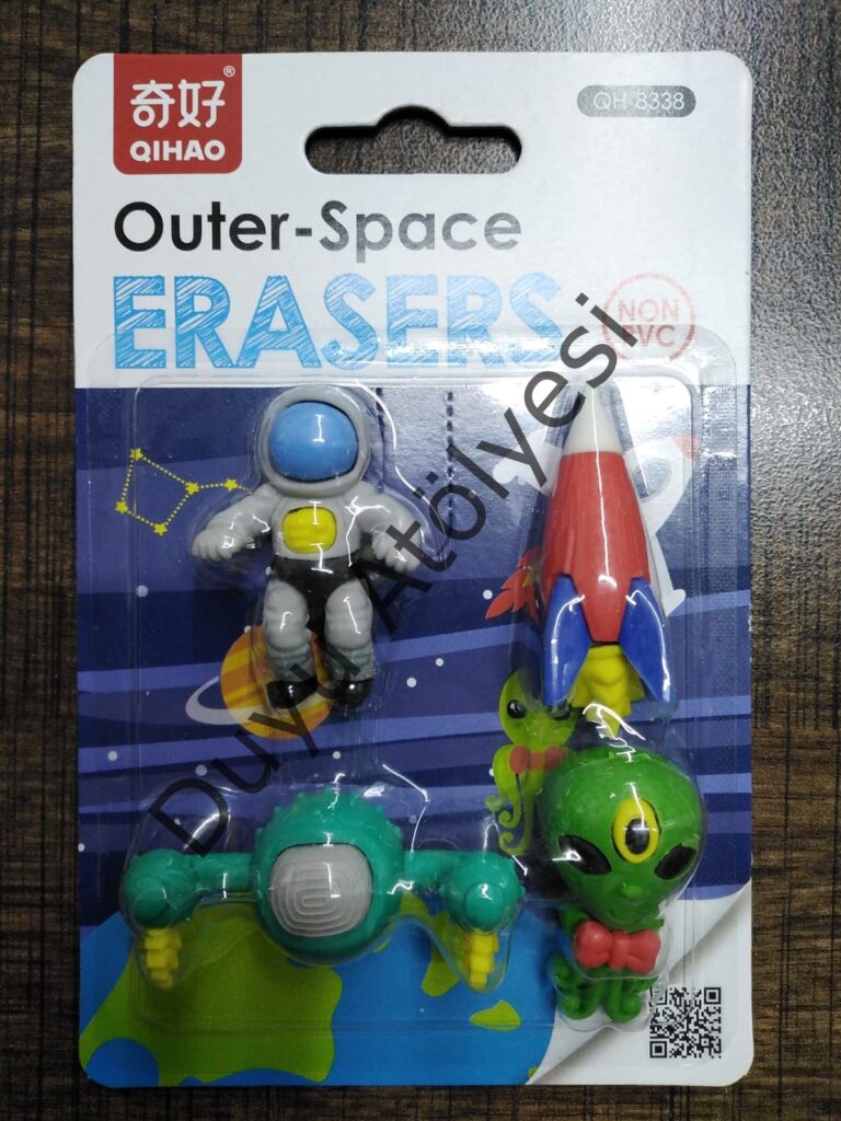Uzay Temalı Oyuncak Silgi Modeli - Görsel 1