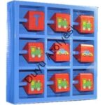 Wooden Flip Tic Tac Toe Game - Taşıtlar ( Ahşap Çevirmeli 3 Taş Oyunu ) - Görsel 2